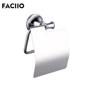 

FACIIO Bathroom Paper Holders Duty Suction Wall Mount Copper Metal Roll Paper Holders for Bathroom Accessories 5351
