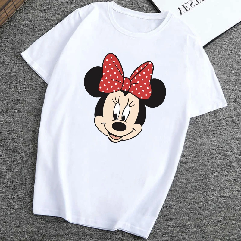 

Mickey Women Kawaii T Shirt Harajuku Fashion Women PORG T Shirt Casual Vogue Aesthetic Camiseta Mujer Womens Clothing