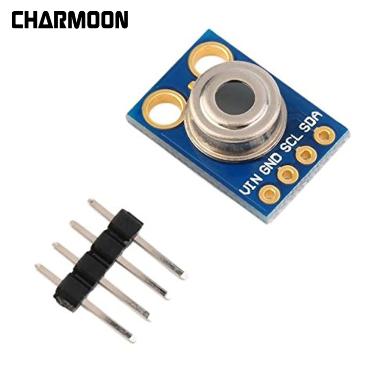 

GY-906 MLX90614ESF New MLX90614 Contactless Temperature Sensor Module IIC Interface IR Sensor for Arduino Compatible