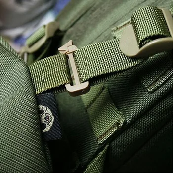 

1'' webbing bag link Buckle webdom kit Outdoor Tactical Hike backpack attach travel Strap web Military Connect clip Camp Molle