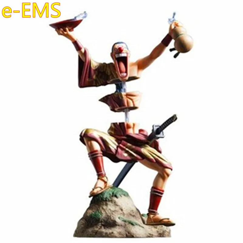 

Anime ONE PIECE Joker Buggy Seven Warlords Of The Sea Diffindo Statue PVC Action Figure Model Giocattolo G2511
