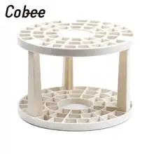 Держатель для ручек круглой формы с 49 отверстиями, сборная коробка для хранения, многофункциональный держатель для кистей, принадлежности для художественной живописи* 1 Набор