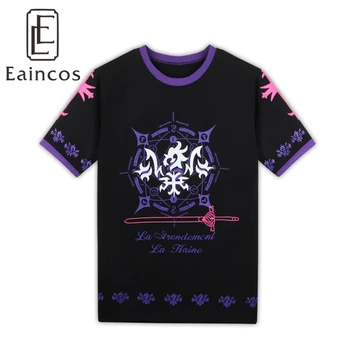 

Fate/Grand Order Joan of Arc Ruler Black Cotton T-shirts Fgo Cosplay Shirts