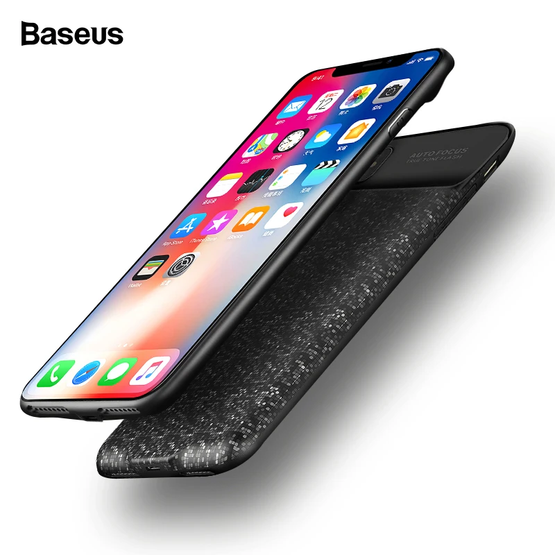 

Baseus 3500mAh Battery Charger Case For iPhone X 10 Ultra Slim Portable Power Bank External Backup Charging Cover For iPhonex