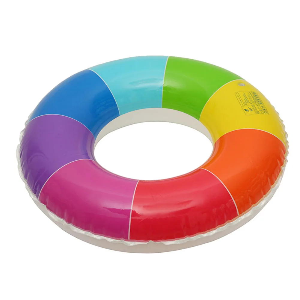 Надувной круг для плавания взрослых утолщенная Радуга спасательный круг плавание кольцо