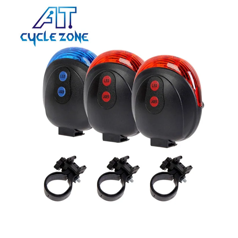 

Bicycle Rear lights LED Flashing Lamp Tail Light Rear Cycling Bicycle Bike Safety Warning 5 Led light modes RED smart