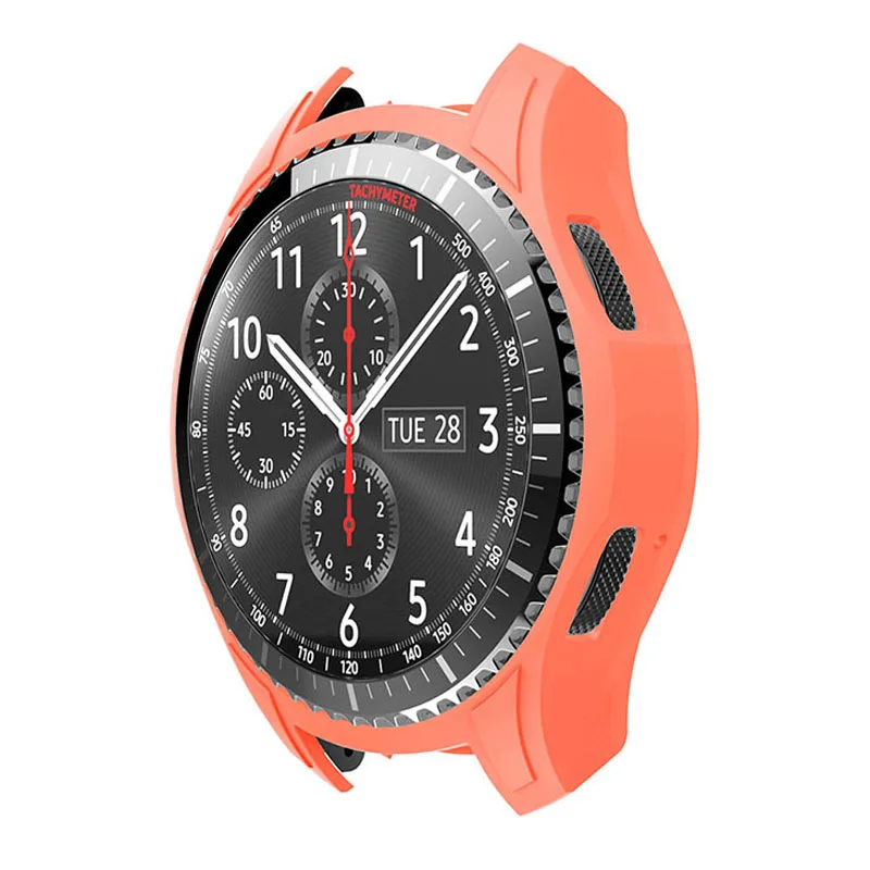 

Gear S3 Cover, Silicone Slim Smart Band Shock-Proof Protective Case Bumper Shell Frame for Samsung Gear S3 Frontier SM-R760