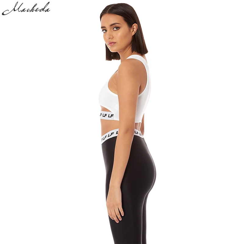 Macheda Sexy Crop Top Women Tank Tops Summer Fitness Cropped T-Shirts Sleeveless O-Neck Women's Crop Tops Cropped Tank Top Tops