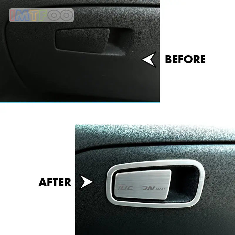 Аксессуары подходят для HYUNDAI TUCSON 2015 2016 2017 Перчатка из нержавеющей стали ручка