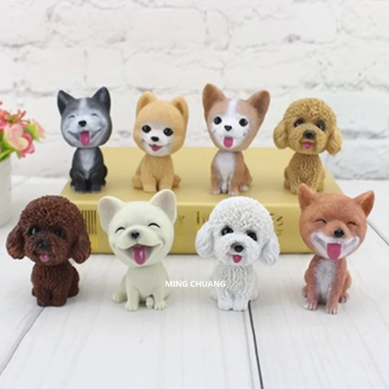 Cute-Puppy-Statue-Simulation-Animal-Poodle-French-Bulldog-Pomeranian-Shiba-Inu-welsh-corgi-pembroke-Shake-the (4)