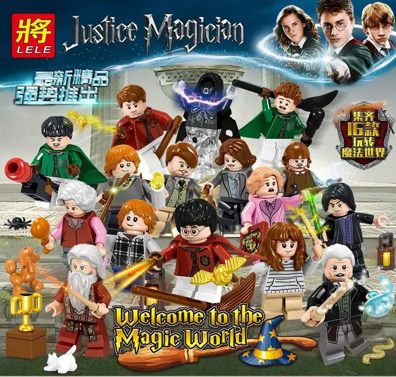 Legoings 16pcs/lot Movie Harry Potter Characters Dumbledore Hermione Ron Voldemort Mad eyes Building Blocks Toys Legoings 16pcs/lot Movie Harry Potter Characters Dumbledore Hermione Ron Voldemort Mad eyes Building Blocks Toys