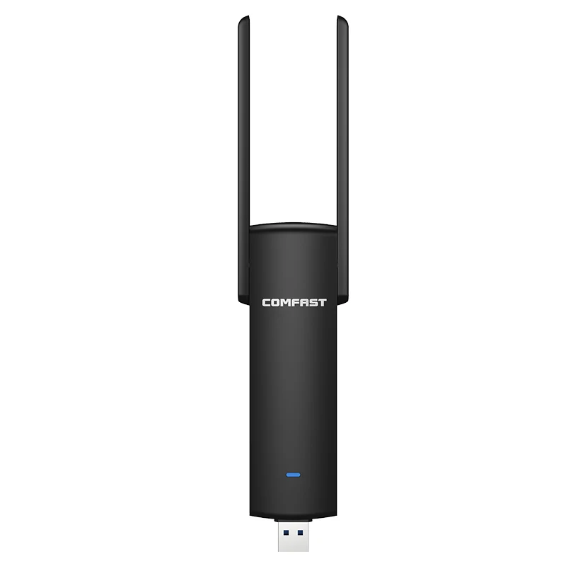 Comfast высокой мощности Usb Wifi адаптер 1200 Мбит/с 2,4G+ 5,8 ГГц двухдиапазонный Wi-Fi ключ AC сетевой карты удлинитель антенна A CF-926AC