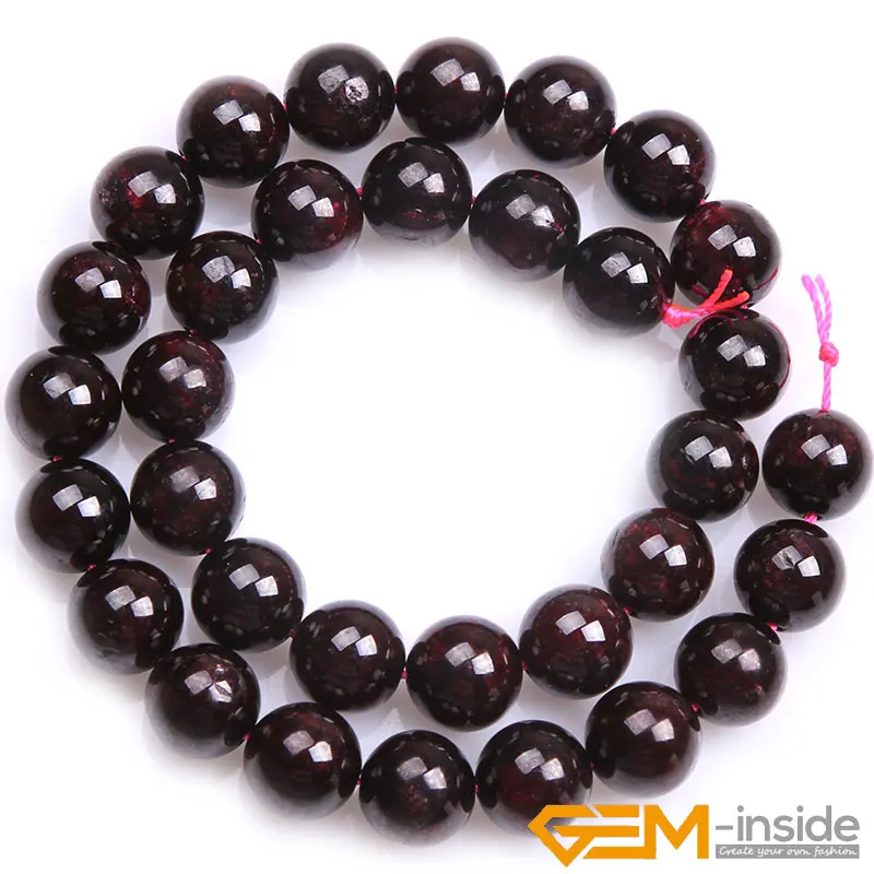 Natural Red Garnet Gemstone Beads For Jewelry Making Loose Beads Strand 15" DIY 