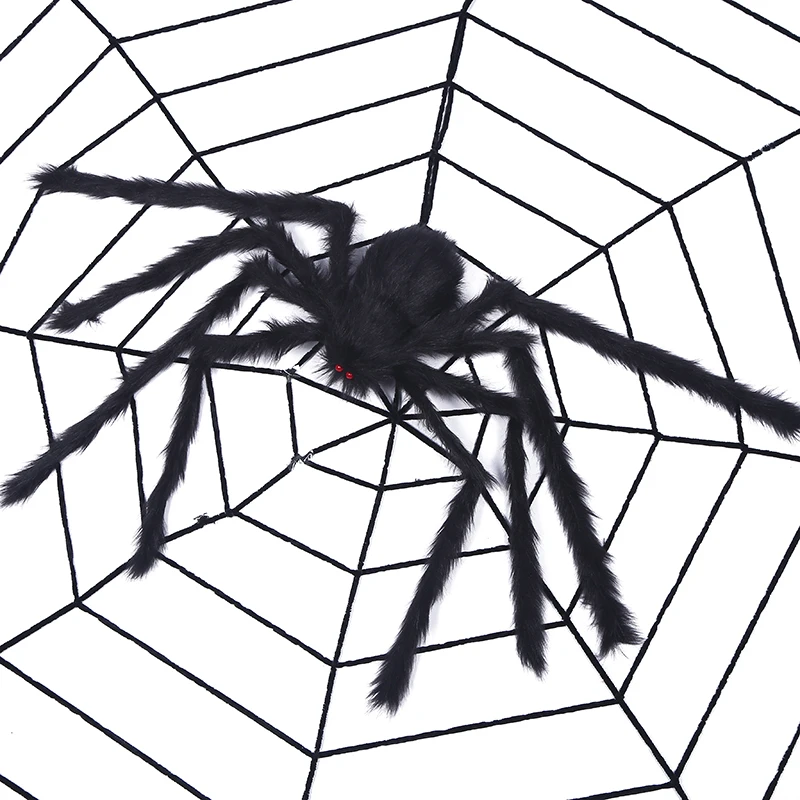 Decoración de Halloween Horror 150 cm juguete araña peluche gran tamaño para fiesta Casa decoración Hallowee | Дом и сад