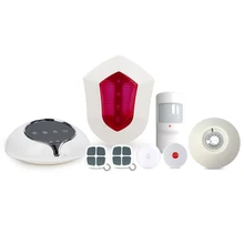 Android/IOS App control 3G security anti-burglar alarm system 3G network home alarm system work with wireless outdoor siren