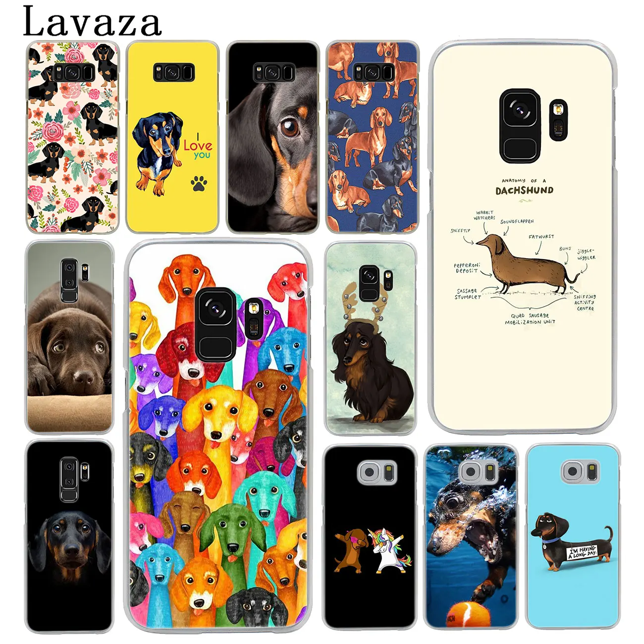 Чехол для телефона лаваза такса с собаками Samsung Galaxy S20 Ultra S10 Lite S10E S6 S7 Edge S8 S9 Plus A51 A71