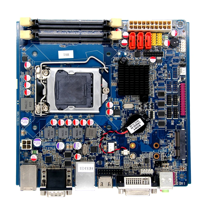 Материнская плата LGA1155 I3/I5/I7 процессор H61 с 8 * usb2.0 и 10 RS 232|Промышленные компьютеры