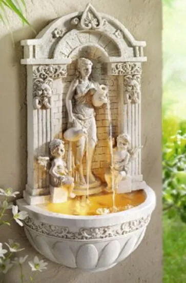 Настенный Европейский фонтан ангела с распылителем, домашний декор, европейский домашний аквариум, украшение для домашнего интерьера