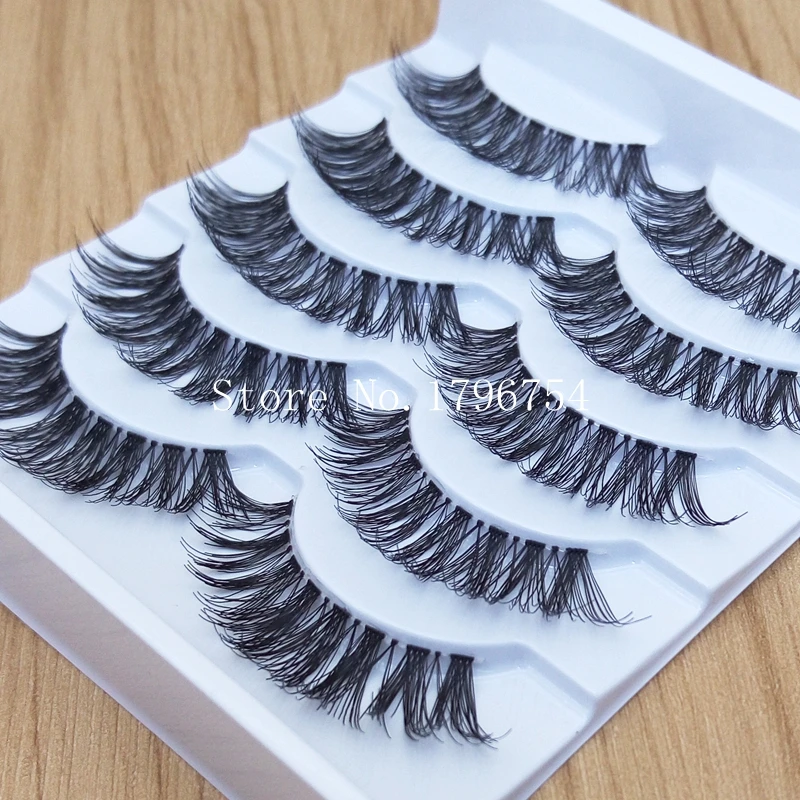 Thick False Eyelashes Messy Cross Thick Natural Fake Eye Lashes Professional Makeup Tips Bigeye Makeup Tool