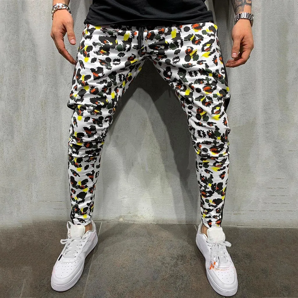 

2019 New High Quality Jogger Camouflage workout Pants Men Fitness Bodybuilding Gyms Pants Runners Clothing Sweatpants Trousers