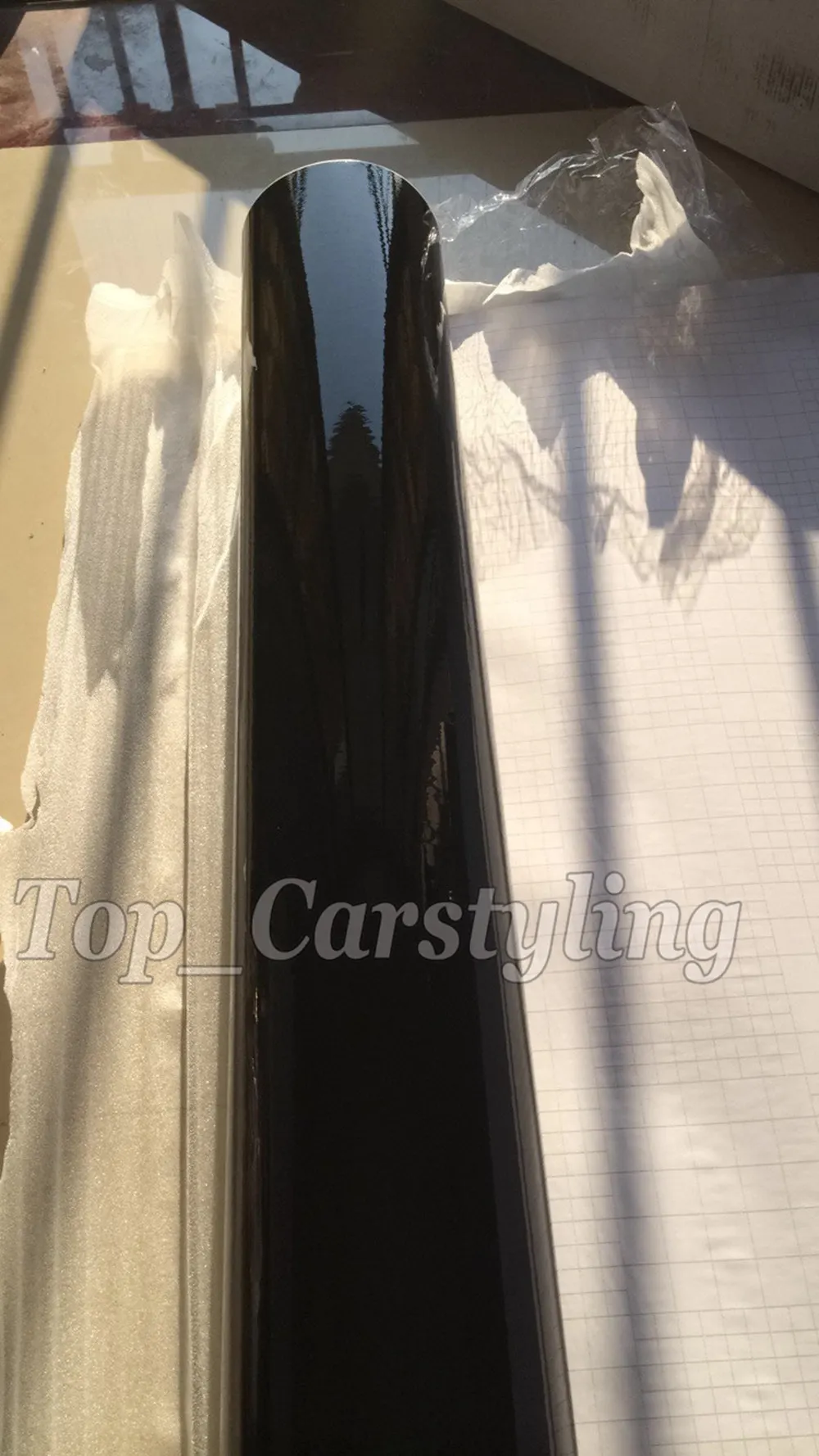 glossy black vinyl car wrapping piano ultra gloss shiny 3m hexis car wrapping film (4)