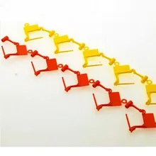 Новое поступление 100 шт 30*40 мм одноразовая пластиковая навесная пломба этикетка 30*40 мм для Больничная бирка логистическая одежда