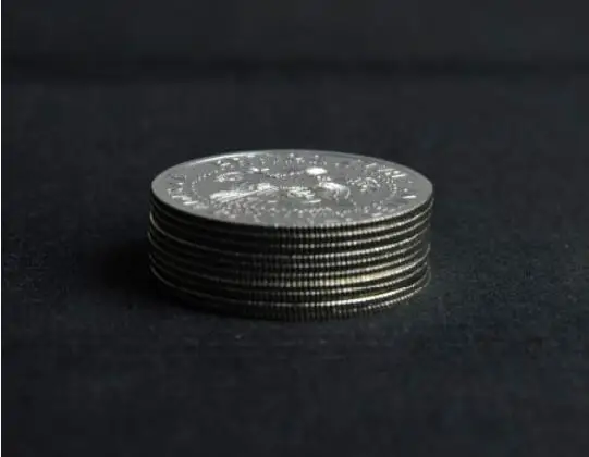 50 шт. Металлические Блестящие монеты (полублестящие)|palming coins|magic trickshalf dollar |
