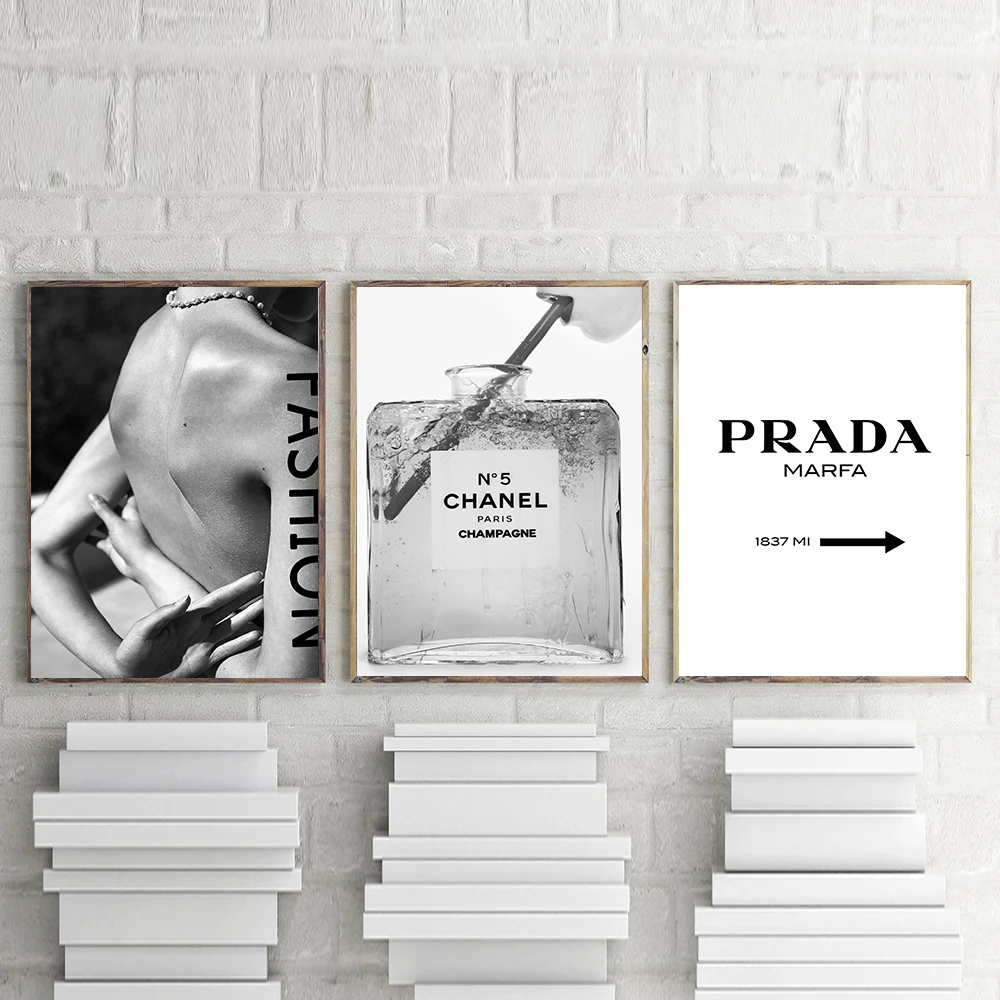 

Fashion Woman Posters and Prints Wall Art Print Letter Canvas Painting Calligraphy Wall Pictures For Living Room Home 3 Pieces
