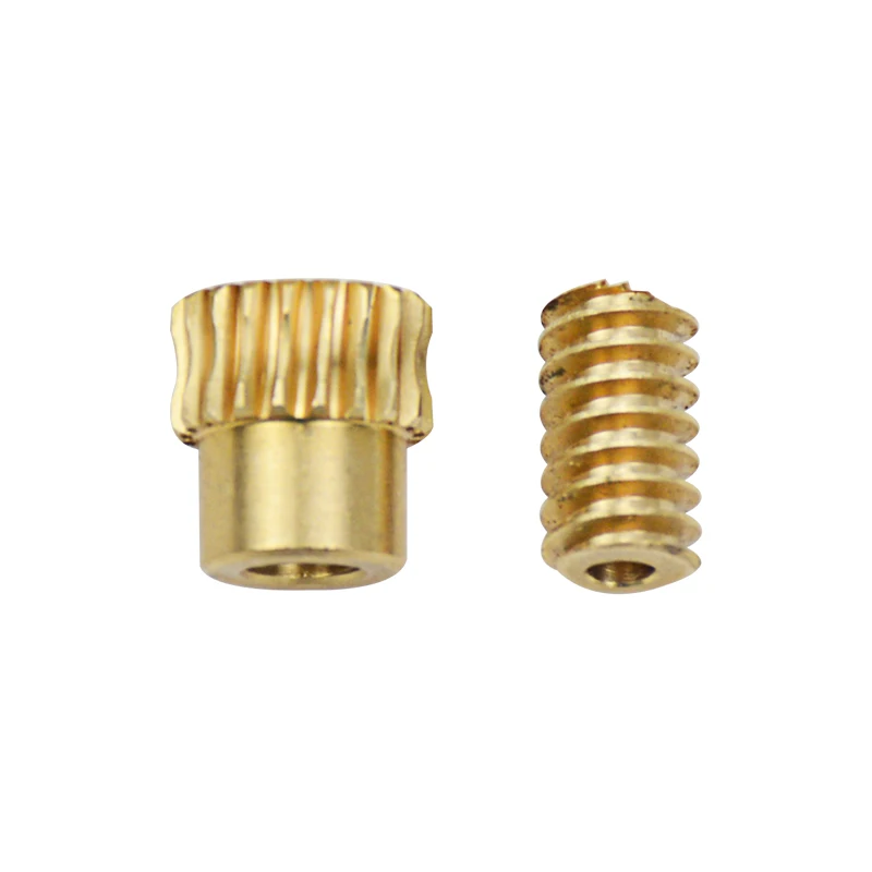 Aiyima 1 par 0,5 Modulus Motor salida cobre gusano rueda engranaje 1:20 para DIY Aiyima 1 par 0,5 Modulus Motor salida cobre gusano rueda engranaje 1:20 para DIY