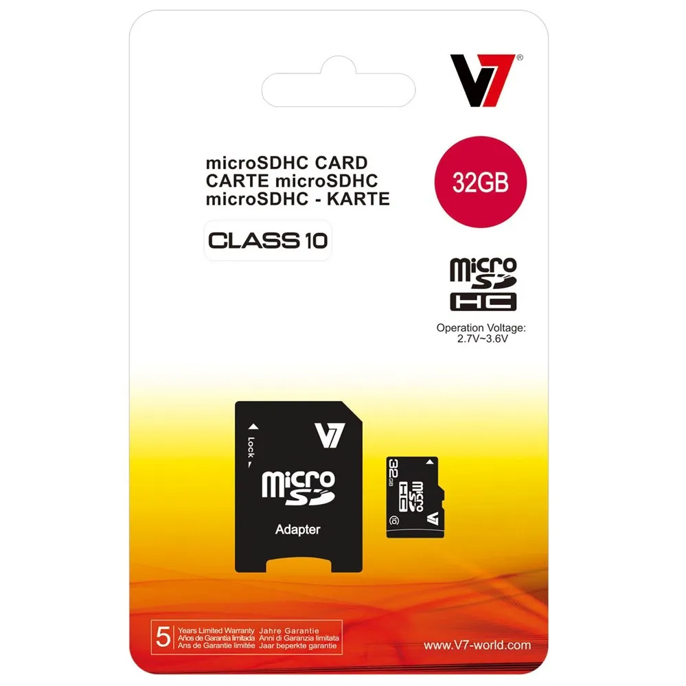 Дешевый V7 микро sd карты 32 Гб SDHC карты памяти MicroSD Clase 10 Флеш карта MicroSDHC TF SD карт адаптера для PV Mac смартфон