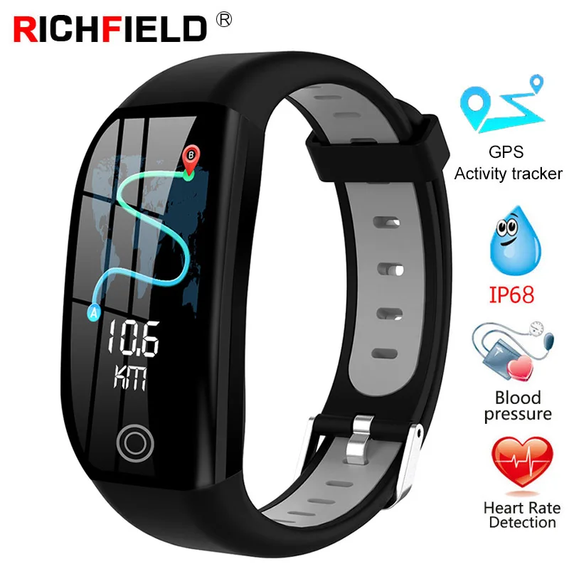 F21 Smart Bracelet GPS Fitness Tracker IP68 Waterproof Sport Sleep Blood Pressure Watch Heart Rate Monitor Smart Band Wristband