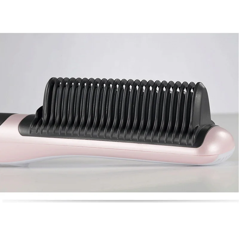 Electric Ionic Anti static Ceramic iron Hair Straightener Brush Straightening Irons Hair Brush Comb Curler Styling Tool