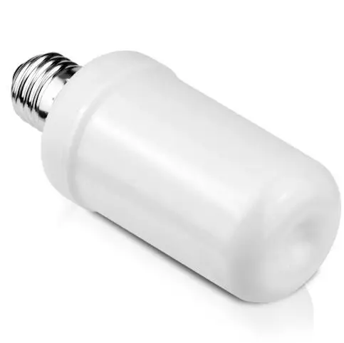 2017 новая E27 E26 2835SMD светодиодная лампа эффект пламени лампочки 7 Вт Мерцающая