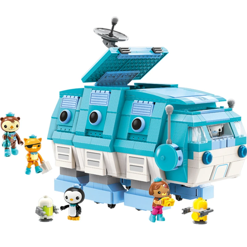 

NEW ENLIGHTEN Creator Ideas GUP-I Penguin Ship Yacht Octonauts Cartoon Building Blocks Model Sets Kids Compatible Duplo