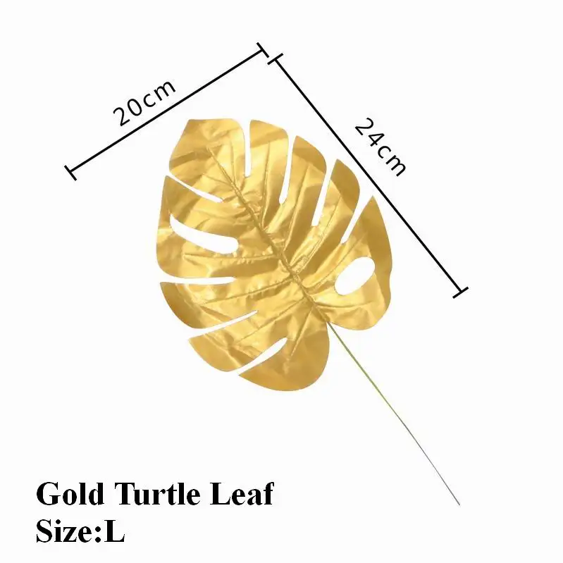 5 шт. искусственные растения золотые зеленые листья в форме Панциря Черепахи рассеянный хвост лист Сад домашний декор мексиканские осенние украшения Свадебные Поставки