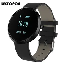 LESTOPON Smartwatch Fashion Smart Wristbands Watch With Heart Rate Monitor Pedometer Fitness Tracker Wrist Watches Black 9225