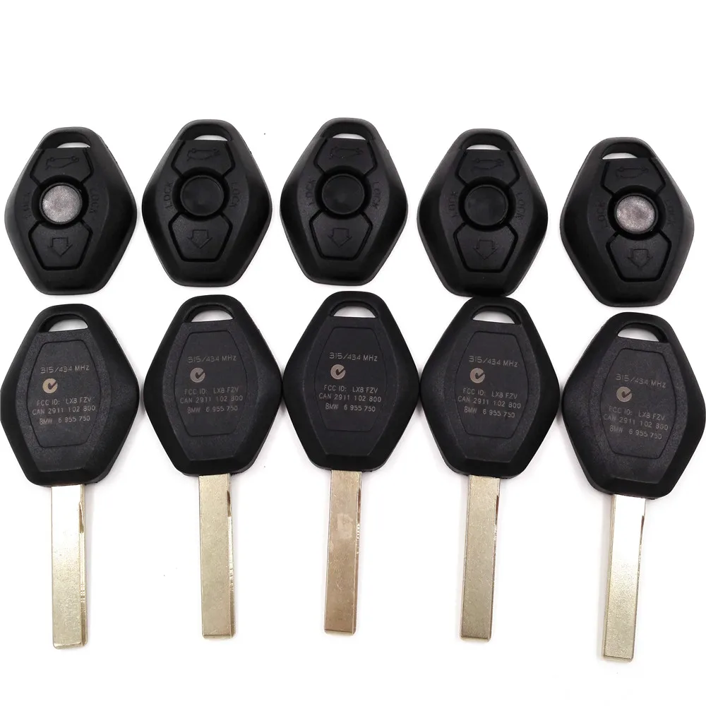 A Quality 3 button Uncut Remote Car Key Case Shell For BMW 3 5 7 Series