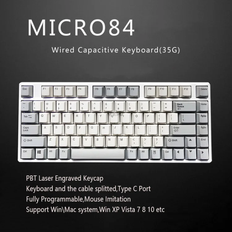 Быстрая сливы проводной без подсветки издание 66 75 84 87 108 35g 45g Realforce структура емкостная клавиатура