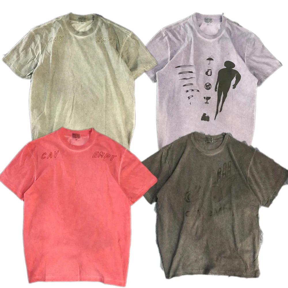 

19SS CAV EMPT C.E CE T Shirt Men Women Embroidery Streetwear Summer T-shirt Cotton Top Tees CAVEMPT C.E Tshirt