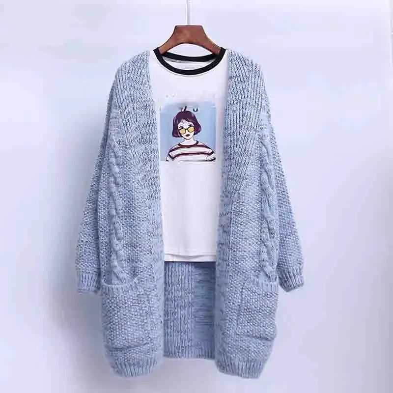 

Autumn Winter Cardigan Sweaters Women 2019 New Long Sleeve Knitted Cardigans Female Loose Coat Jumper Tricot Tops Sweater mujer
