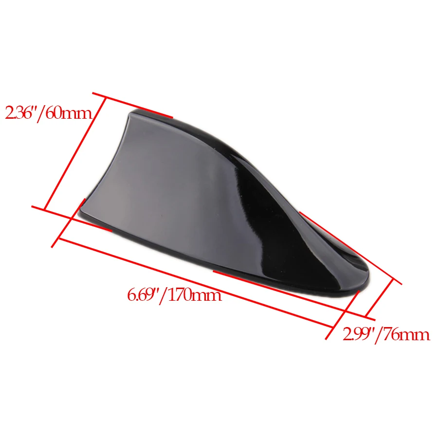 Universal Black Car SUV Dummy Shark Fin Antenna Roof Aerial Decor Buick Style
