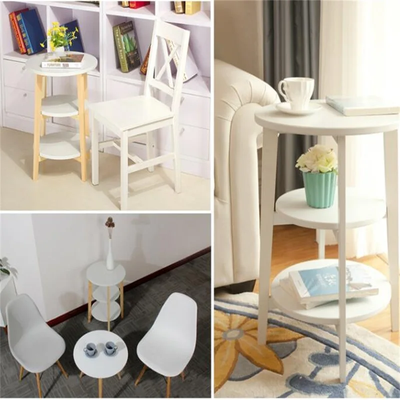 62.5*45.5CM Three Layer Solid Wood Bedside Table Sofa Side Coffee Table Modern Round Corner Table Living Room Small Table 62.5*45.5CM Three Layer Solid Wood Bedside Table Sofa Side Coffee Table Modern Round Corner Table Living Room Small Table