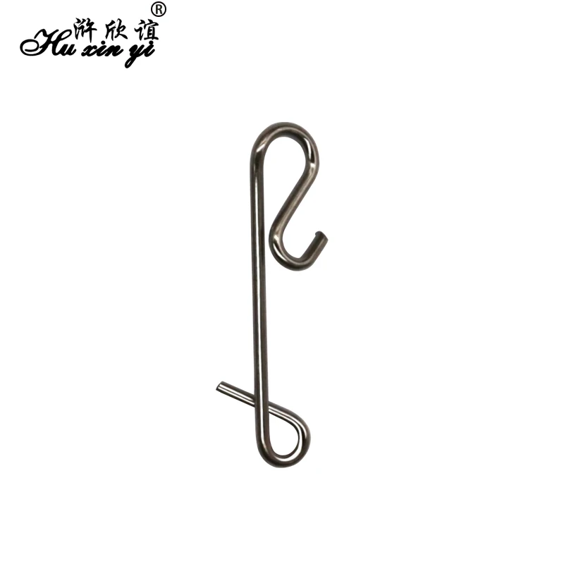 

HXY PCS500 SIZE(11MM to 21MM) Stainless Steel Wrapping Snap Swivel Fishing Tackle Fishing Hook Connector Rolling Swivels