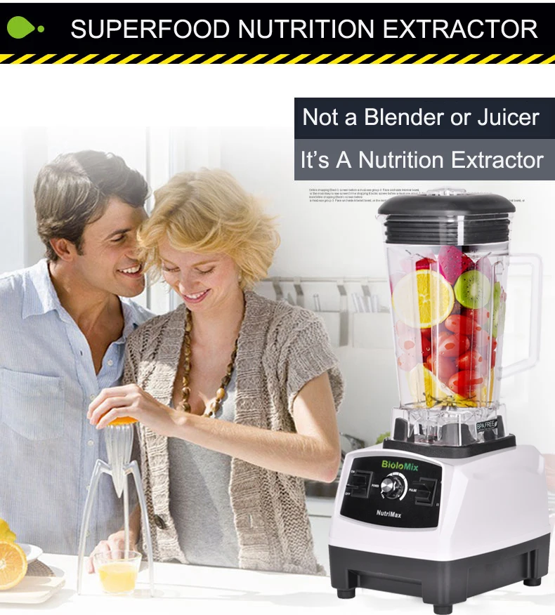 3HP 2200 Вт BPA бесплатно 2L Сверхмощный коммерческий professional smoothie блендер миксер соковыжималка еда процессор