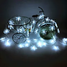 Сказочные световые lights1 10M светодиодные гирлянды Снежинка