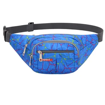 

Functional Waterproof Unisex Sport Outdoor Bags Network Printed Crossbody Bag Multi Zippers Chest Bag Cell Phone Pockets Bags