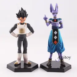 Япония Аниме Dragon Ball Z Вегета и Beerus Действие Рисунок ПВХ игрушки подарок 2 шт./компл. 15,5 см