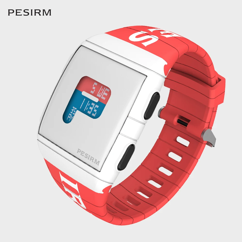 PESIRM, светодиодный, с подсветкой, женские цифровые часы, светящиеся, модные, спортивные, многофункциональные, белые браслеты, цифровые, водонепроницаемые часы