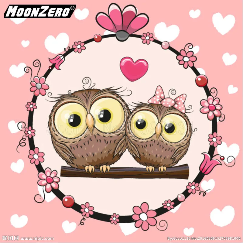 

5D Diy Diamond Cross Embroidery Inlay Embroidery Cartoon Owl couple Full Square or Round Mosaic Gift Set Decoration WYZ18849