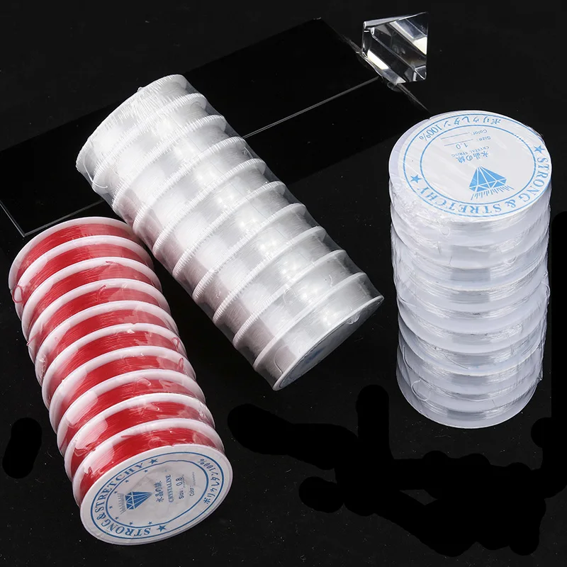 

LanLi 0.5/0.6/0.7/0.8/1.0mm Crystal elastic thread DIY thread for Jewelry Necklace Accessories And All kinds of hand knitting